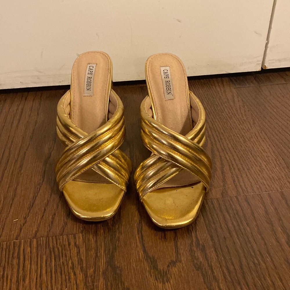 Gold heels